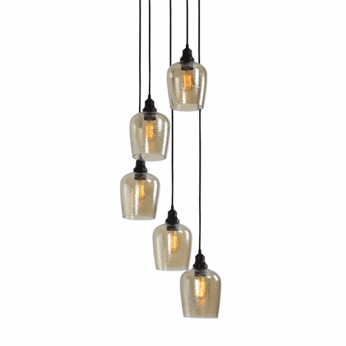 Uttermost Aarush 5-LT Glass Cluster Pendant - 22119