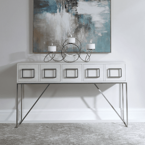 Uttermost Abaya White Console Table - 24954