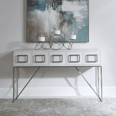 Uttermost Abaya White Console Table - 24954