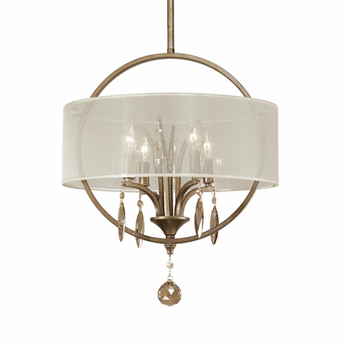 Uttermost Alenya 4-LT Fabric Drum Pendant - 21962