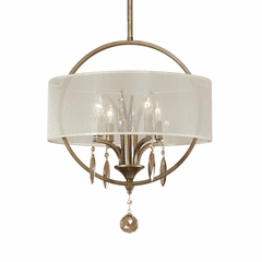 Uttermost Alenya 4-LT Fabric Drum Pendant - 21962