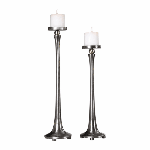 Uttermost Aliso Cast Iron Candleholders Set Of 2 - 18994