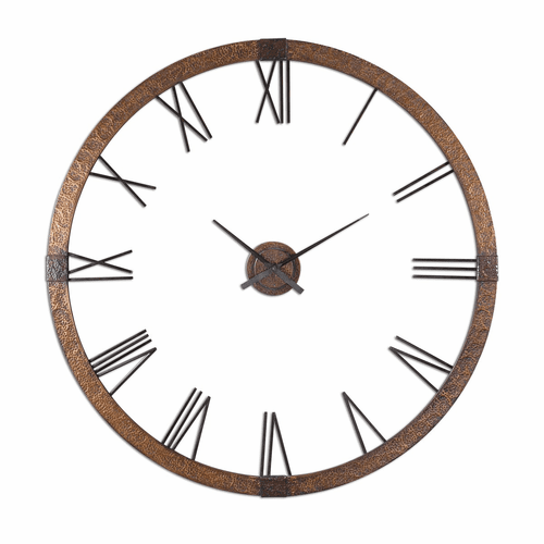 Uttermost Amarion 60" Copper Wall Clock - 06655
