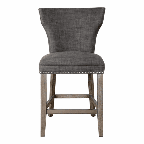 Uttermost Arnaud Charcoal Counter Stool - 23433