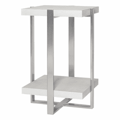 Uttermost Arnaut Accent Table - White - 25375