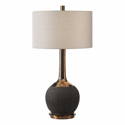 Uttermost Arnav Textured Black Lamp - 27779