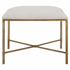 Uttermost Avenham Small Gold Framed Bench - 23689