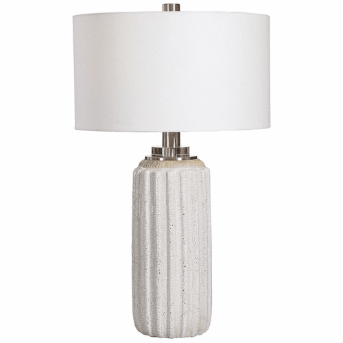 Uttermost Azariah White Crackle Table Lamp - 28431