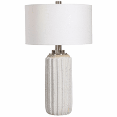 Uttermost Azariah White Crackle Table Lamp - 28431