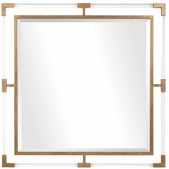 Uttermost Balkan Golden Square Mirror - 09714