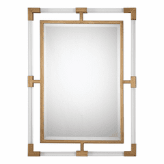 Uttermost Balkan Modern Gold Wall Mirror - 09124
