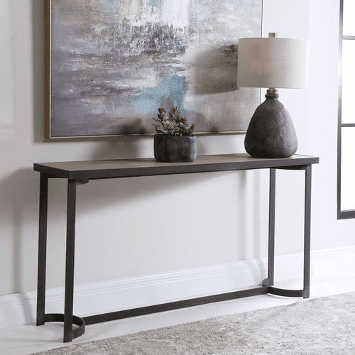 Uttermost Basuto Steel Console Table - 24951