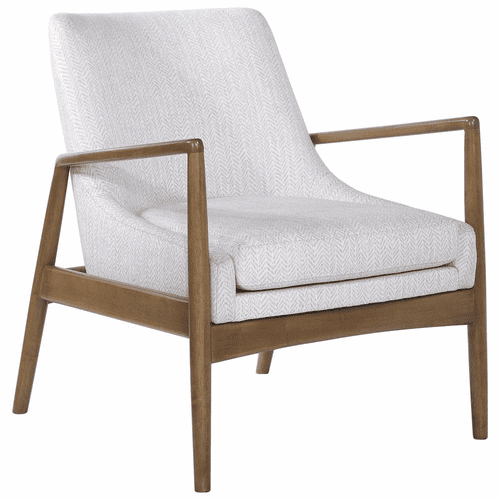 Uttermost Bev Accent Chair - White - 23519