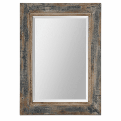 Uttermost Bozeman Distressed Blue Mirror - 13829