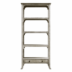 Uttermost Bridgely Aged White Etagere - 25661