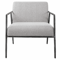 Uttermost Brisbane Accent Chair - Light Gray - 23660