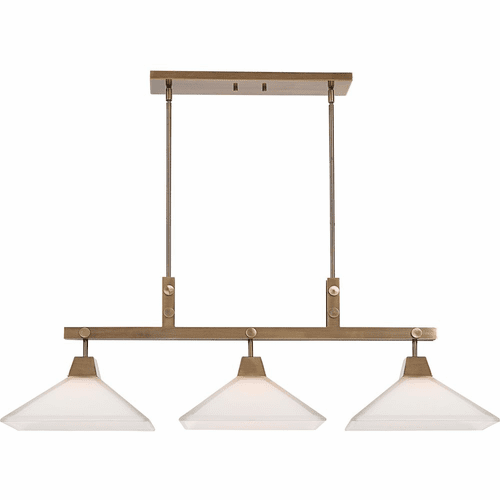 Uttermost Brookdale Industrial 3 Light Linear Chandelier - 21346
