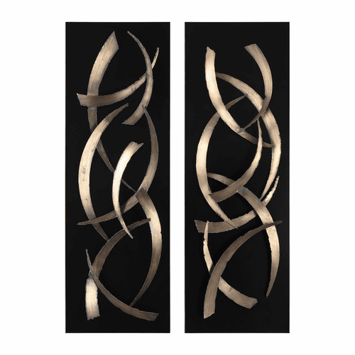 Uttermost Brushstrokes Metal Wall Art Set Of 2 - 04139