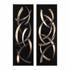 Uttermost Brushstrokes Metal Wall Art Set Of 2 - 04139