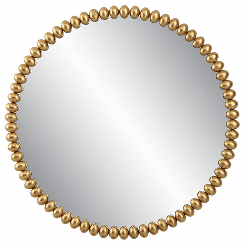 Uttermost Byzantine Round Mirror - Gold - 09793