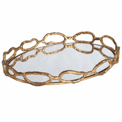 Uttermost Cable Chain Mirrored Tray - 17837