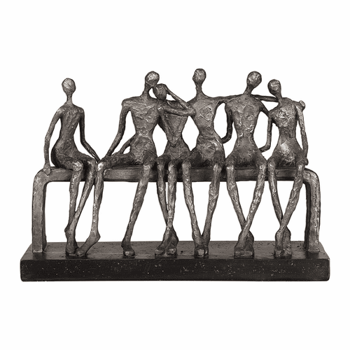 Uttermost Camaraderie Aged Silver Figurine - 18991