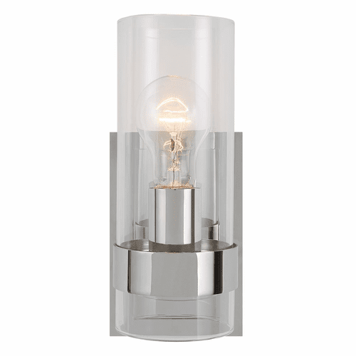Uttermost Cardiff 1-LT Cylinder Sconce - Nickel - 22550