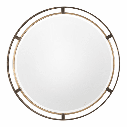 Uttermost Carrizo Bronze Round Mirror - 09332