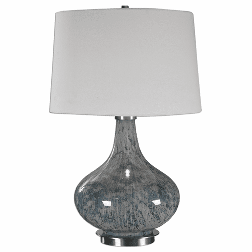 Uttermost Celinda Blue Gray Glass Lamp - 27076