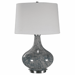 Uttermost Celinda Blue Gray Glass Lamp - 27076