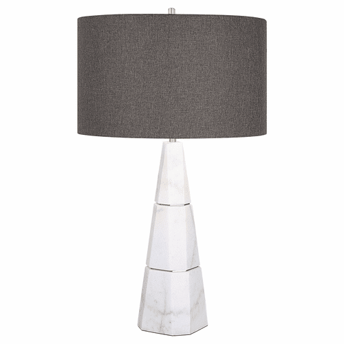 Uttermost Citadel Table Lamp - White Marble - 29997