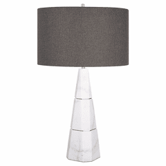 Uttermost Citadel Table Lamp - White Marble - 29997