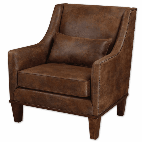 Uttermost Clay Leather Armchair - 23030