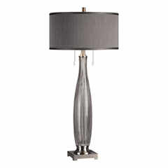 Uttermost Coloma Gray Glass Table Lamp - 27199