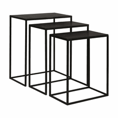 Uttermost Coreene Iron Nesting Tables Set Of 3 - 25040