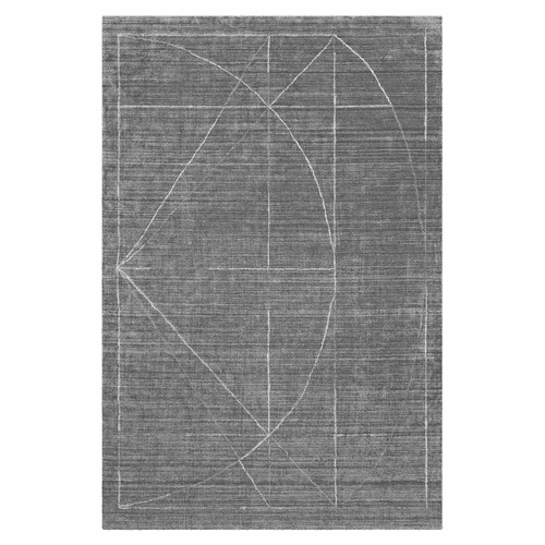 Uttermost Costilla Modern Gray 9 X 13 Rug - 70034-9