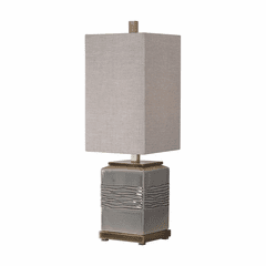 Uttermost Covey Gray Glaze Buffet Lamp - 29680-1 Uttermost Covey Gray Glaze Buffet Lamp - 29680-1