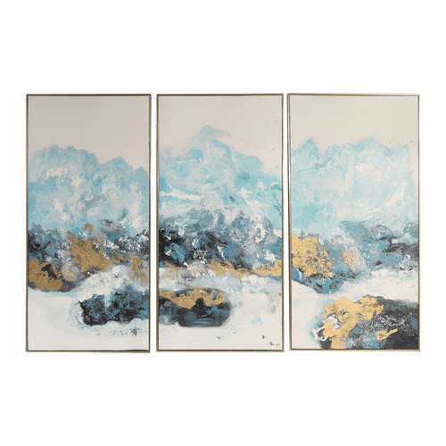 Uttermost Crashing Waves Abstract Art Set Of 3 - 34370