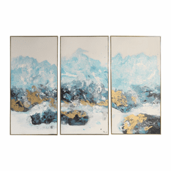 Uttermost Crashing Waves Abstract Art Set Of 3 - 34370