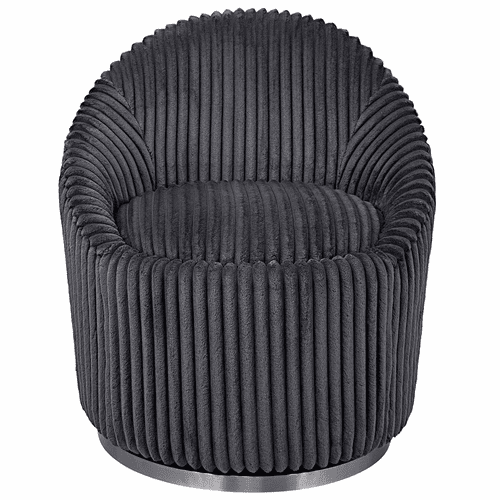 Uttermost Crue Gray Fabric Swivel Chair - 23599