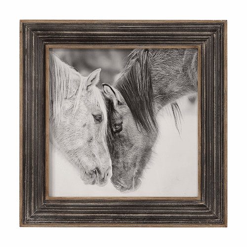 Uttermost Custom Black And White Horses Print - 51110