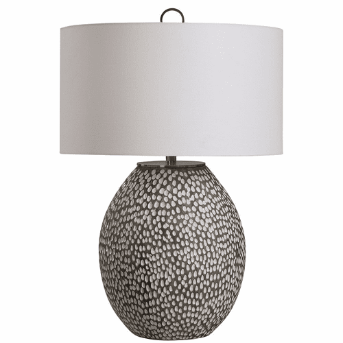 Uttermost Cyprien Gray White Table Lamp - 28448-1