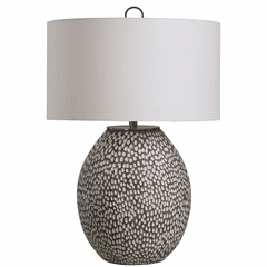 Uttermost Cyprien Gray White Table Lamp - 28448-1