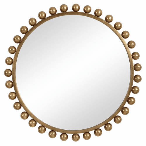 Uttermost Cyra Gold Round Mirror - 09695