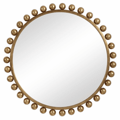 Uttermost Cyra Gold Round Mirror - 09695 Uttermost Cyra Gold Round Mirror - 09695