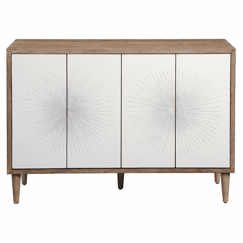 Uttermost Dani 4 Door White Cabinet - 25084