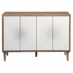 Uttermost Dani 4 Door White Cabinet - 25084