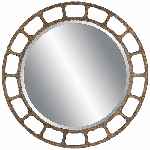 Uttermost Darby Distressed Round Mirror - 09759