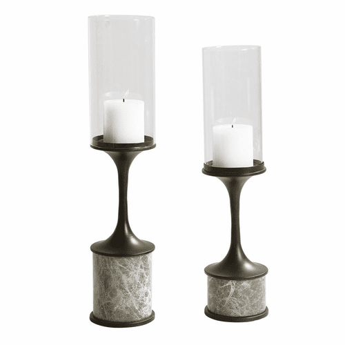 Uttermost Deane Marble Candleholders Set Of 2 - 17882