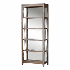 Uttermost Delancey Weathered Oak Etagere - 25434